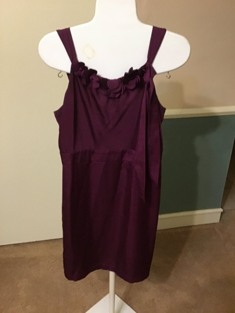 Ann Taylor Loft Size 10 Purple Sleeveless Dress